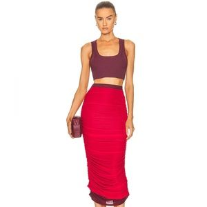 REVOLVE SIMON MILLER “Pluto Skirt” & SIMKHAI “Sashi Cropped Tank Top” both XS